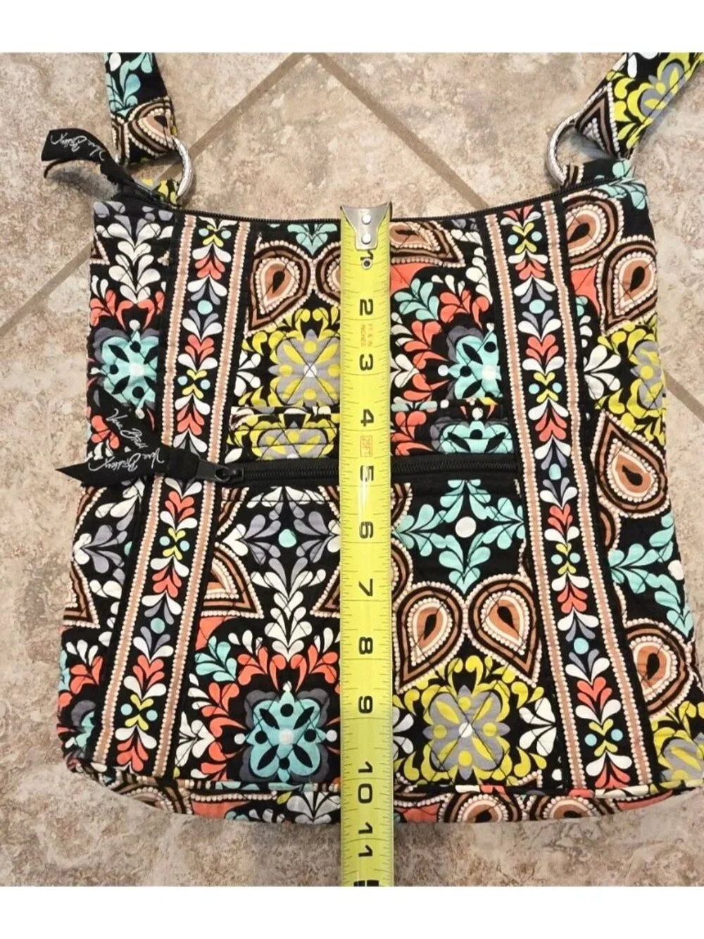 Vera Bradley SIERRA Floral Quilted Crossbody Bag Adjustable Strap - Picture 14 of 15